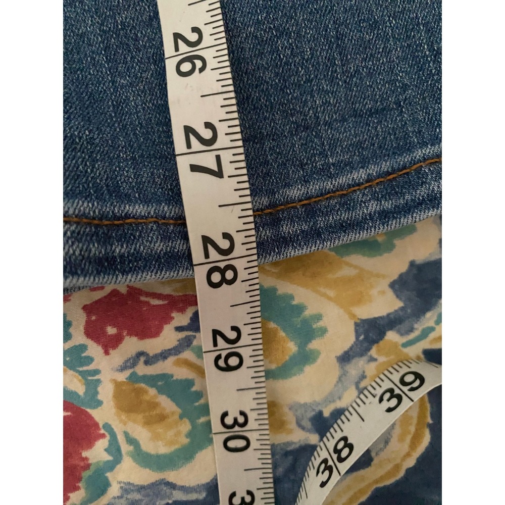 Loft‎ Womens Curvy Skinny Crop Jeans Medium Wash 14/32 Casual Staple Classic - Picture 10 of 12